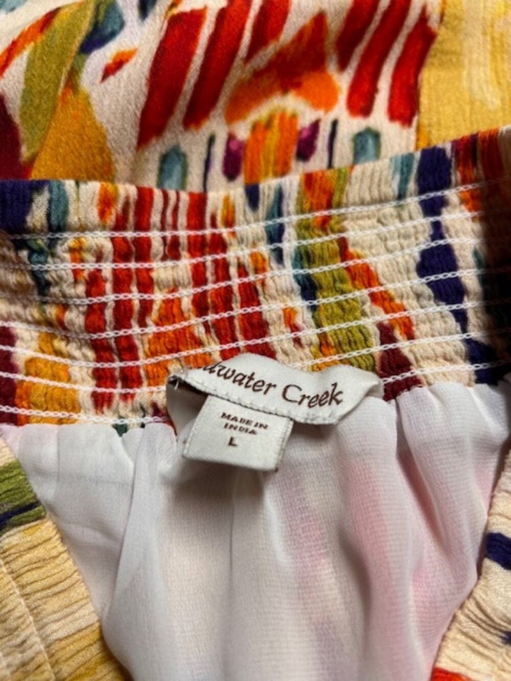 Coldwater Creek Multicolored Pull On Skirt Size L - Picture 9 of 9